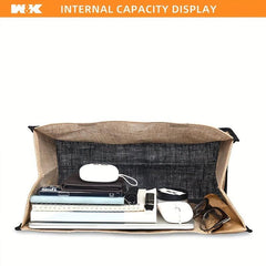 Large Capacity Letter Print Satchel Bag for Work