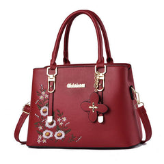 Floral Pattern Satchel Tote Bag Women's Shoulder Handbag