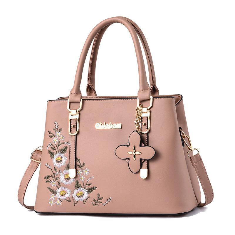 Floral Pattern Satchel Tote Bag Women's Shoulder Handbag
