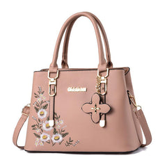 Floral Pattern Satchel Tote Bag Women's Shoulder Handbag