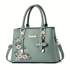 Floral Pattern Satchel Tote Bag Women's Shoulder Handbag