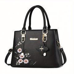 Floral Pattern Satchel Tote Bag Women's Shoulder Handbag