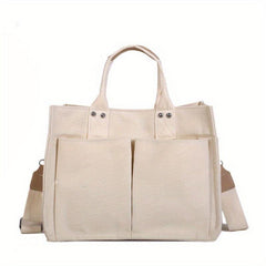 Women's Canvas Minimalist Tote Bag Lightweight Shoulder Bag