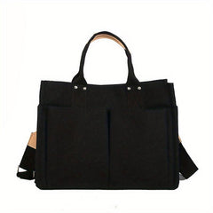 Women's Canvas Minimalist Tote Bag Lightweight Shoulder Bag