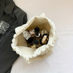Cloud Bubble Ruched Tote Bag Solid Shoulder Bag For Shopping
