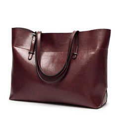 Large Capacity Shoulder Bag Faux Leather Sling Bag With Zipper