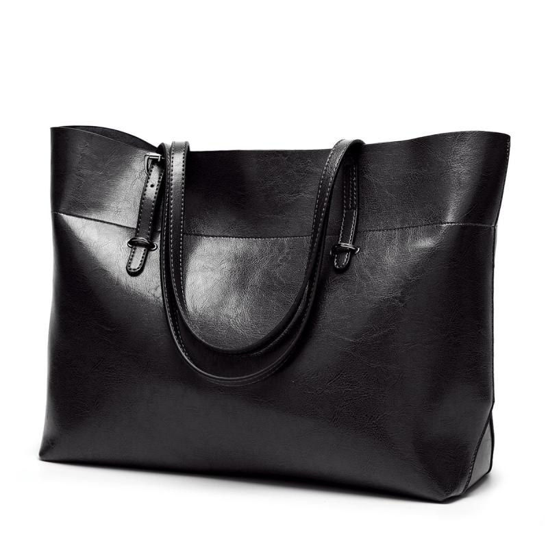 Large Capacity Shoulder Bag Faux Leather Sling Bag With Zipper