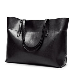 Large Capacity Shoulder Bag Faux Leather Sling Bag With Zipper