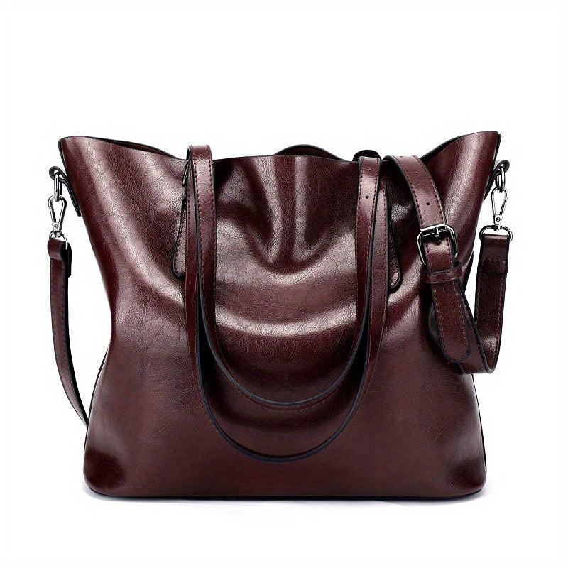 Women Handbags Tote Bag Soft Leather Large Capacity Casual Shoulder Work Bag