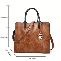 3Pcs Retro Tote Bag Set Chain Crossbody Bag & Coin Purse