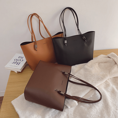 Large Capacity PU Leather Tote Handbag for Women