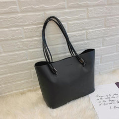 Large Capacity PU Leather Tote Handbag for Women