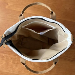 Large Capacity Crossbody Bag Portable Literary Storage Bag