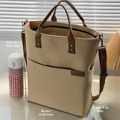 Large Capacity Crossbody Bag Portable Literary Storage Bag