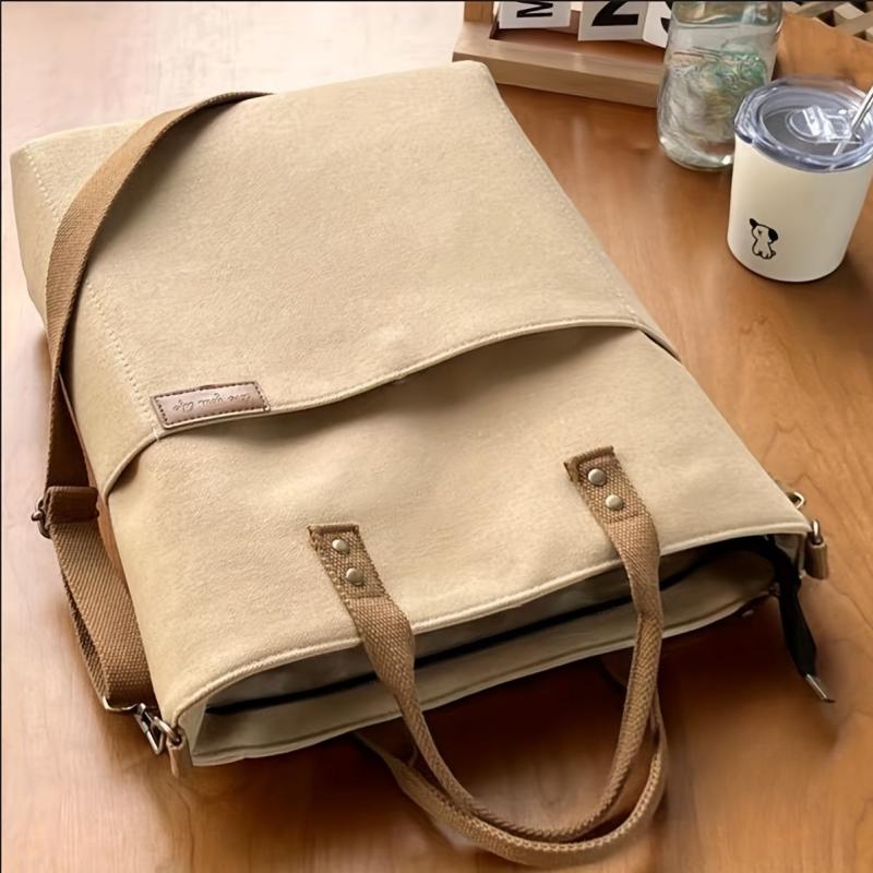 Large Capacity Crossbody Bag Portable Literary Storage Bag