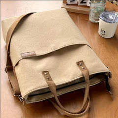 Large Capacity Crossbody Bag Portable Literary Storage Bag
