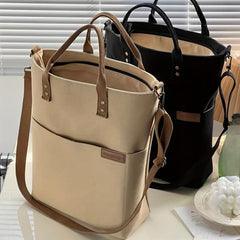 Large Capacity Crossbody Bag Portable Literary Storage Bag
