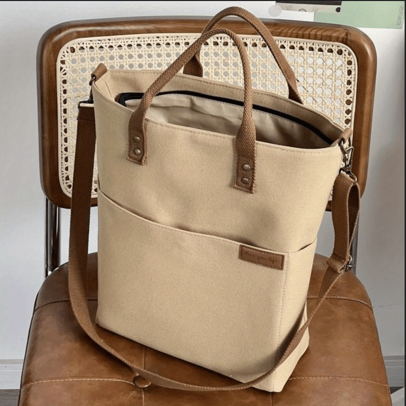 Large Capacity Crossbody Bag Portable Literary Storage Bag