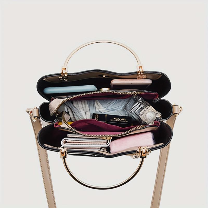 Colorblock Satchel Bag Tote Bag Women's Shoulder Bag