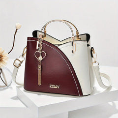 Colorblock Satchel Bag Tote Bag Women's Shoulder Bag