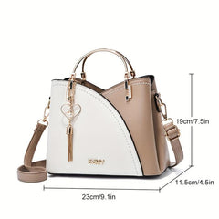 Colorblock Satchel Bag Tote Bag Women's Shoulder Bag