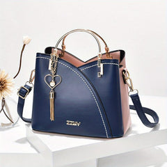 Colorblock Satchel Bag Tote Bag Women's Shoulder Bag