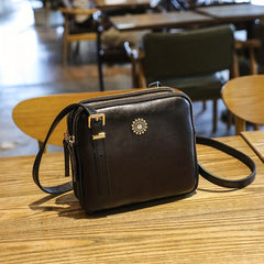 Vintage Square Shoulder Bag Solid Purse Crossbody Bag