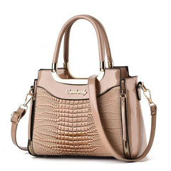 Crocodile Pattern Satchel Purse Tote Bag Crossbody Bag