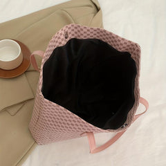 Vintage Geometric Print Tote Bag Large Capacity Handbag
