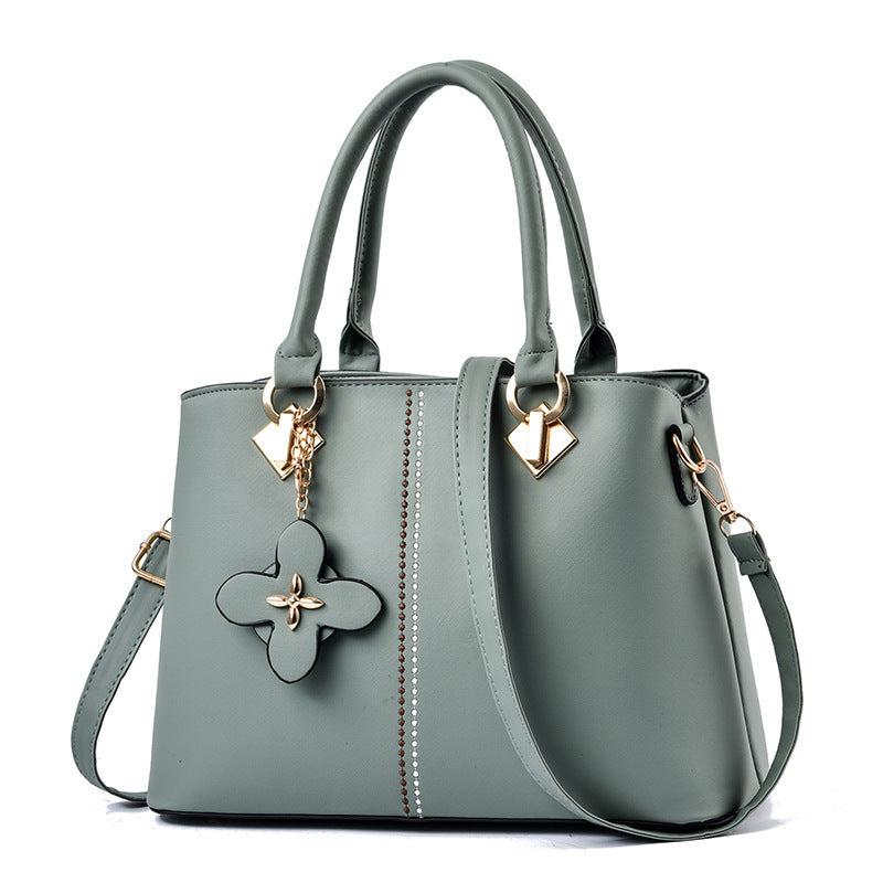 Flower Decor Tote Bag Large Capacity Messenger Shoulder Bag
