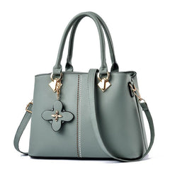 Flower Decor Tote Bag Large Capacity Messenger Shoulder Bag