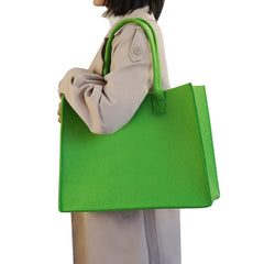 Large Capacity Felt Satchel Bag for Work