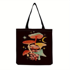 Portable Foldable Canvas Shoulder Bag Lightweight Sling Shopper Bag
