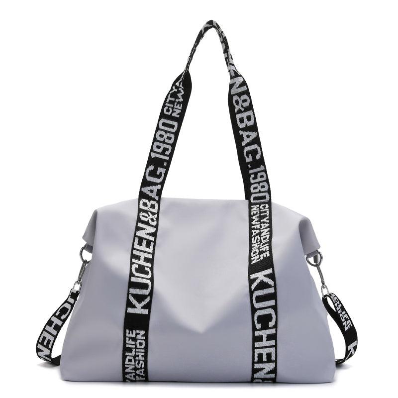 Nylon Tote Bag Shoulder Bag Letter Detail For Work & Travel