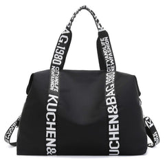Nylon Tote Bag Shoulder Bag Letter Detail For Work & Travel