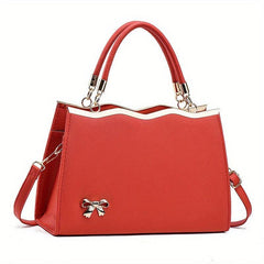 Bowknot Decor Crossbody Bag Satchel Purse For Women