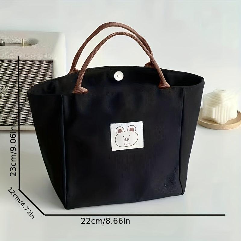Large Capacity Tote Shoulder Bag with Fixed Straps