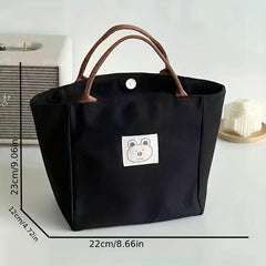 Large Capacity Tote Shoulder Bag with Fixed Straps
