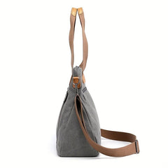 Canvas Tote Bag Large Capacity Lightweight Handbag For Travel