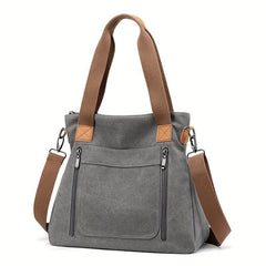 Canvas Tote Bag Large Capacity Lightweight Handbag For Travel