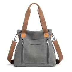 Canvas Tote Bag Large Capacity Lightweight Handbag For Travel