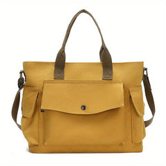 Casual Large Capacity Canvas Bag All Match Preppy School Tote Bag