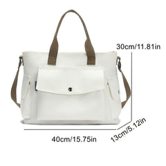 Casual Large Capacity Canvas Bag All Match Preppy School Tote Bag