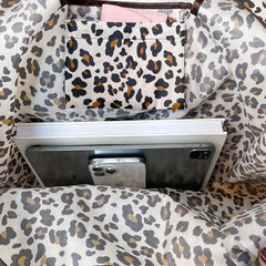Leopard Print Folding Shopping Bag Reusable Grocery Bag Travel Tote Bag