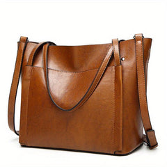 Women Handbags Tote Bag Soft Leather Large Capacity Casual Ladies Shoulder Cross