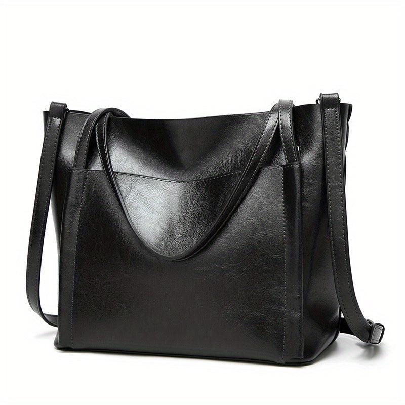 Women Handbags Tote Bag Soft Leather Large Capacity Casual Ladies Shoulder Cross