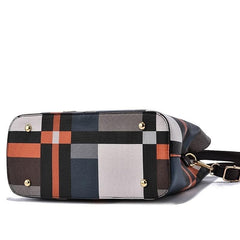 Women's Colorblock Tote Bag Large Capacity Shoulder Bag