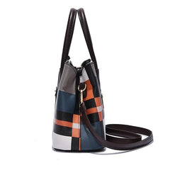 Women's Colorblock Tote Bag Large Capacity Shoulder Bag