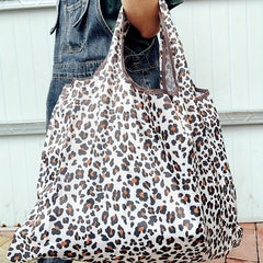 Foldable Reusable Bag Large Capacity Shopper Bag All Over Pattern Bag