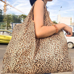 Foldable Reusable Bag Large Capacity Shopper Bag All Over Pattern Bag
